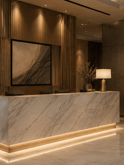 Reception areas