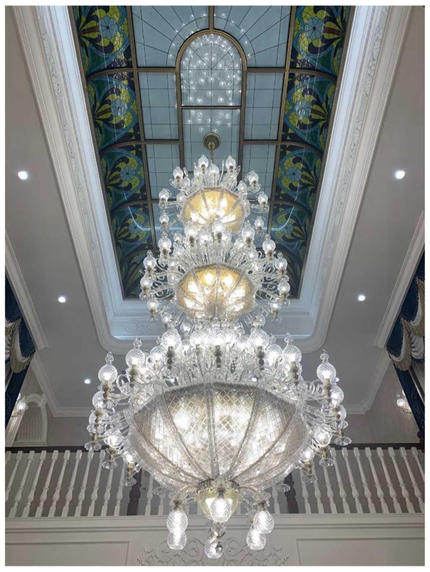 Lobby chandeliers
