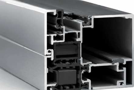Aluminium profile section
