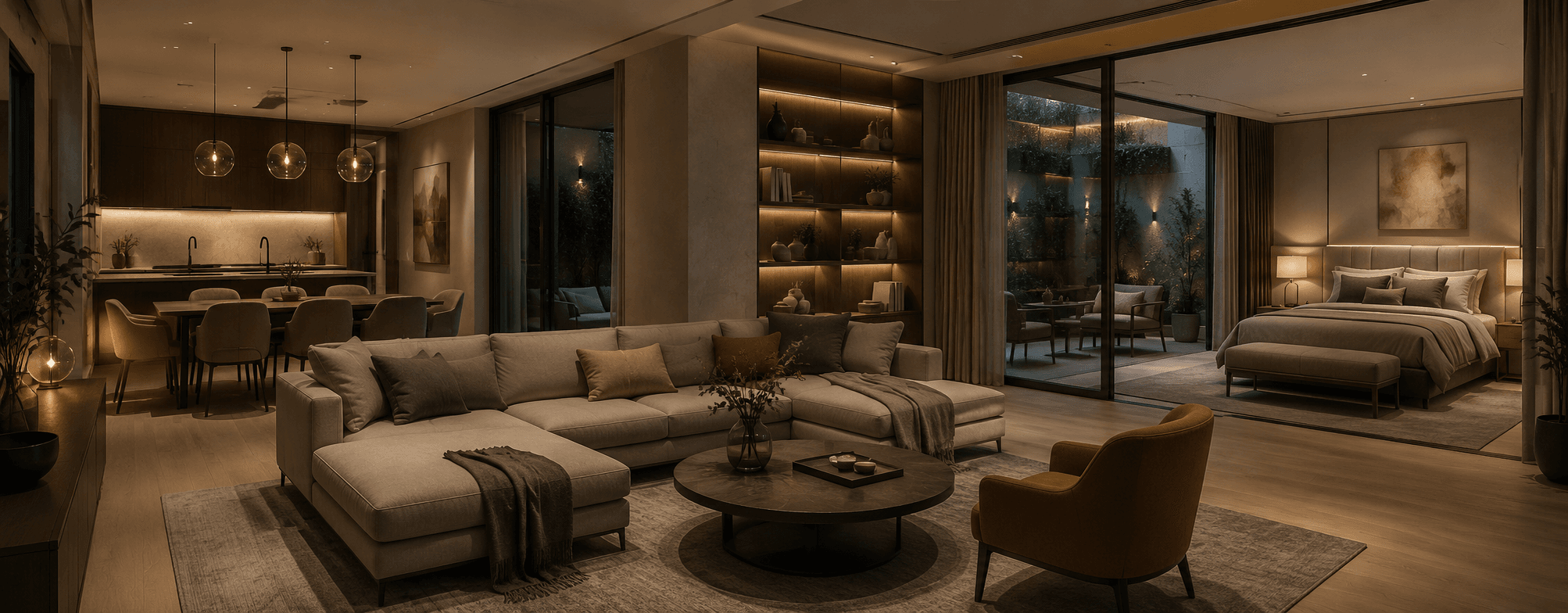 Residential — Bright, warm, human hospitality suites, office workspaces, healthcare and education settings