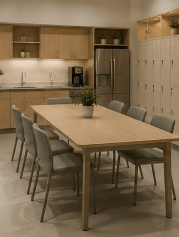 Staff areas