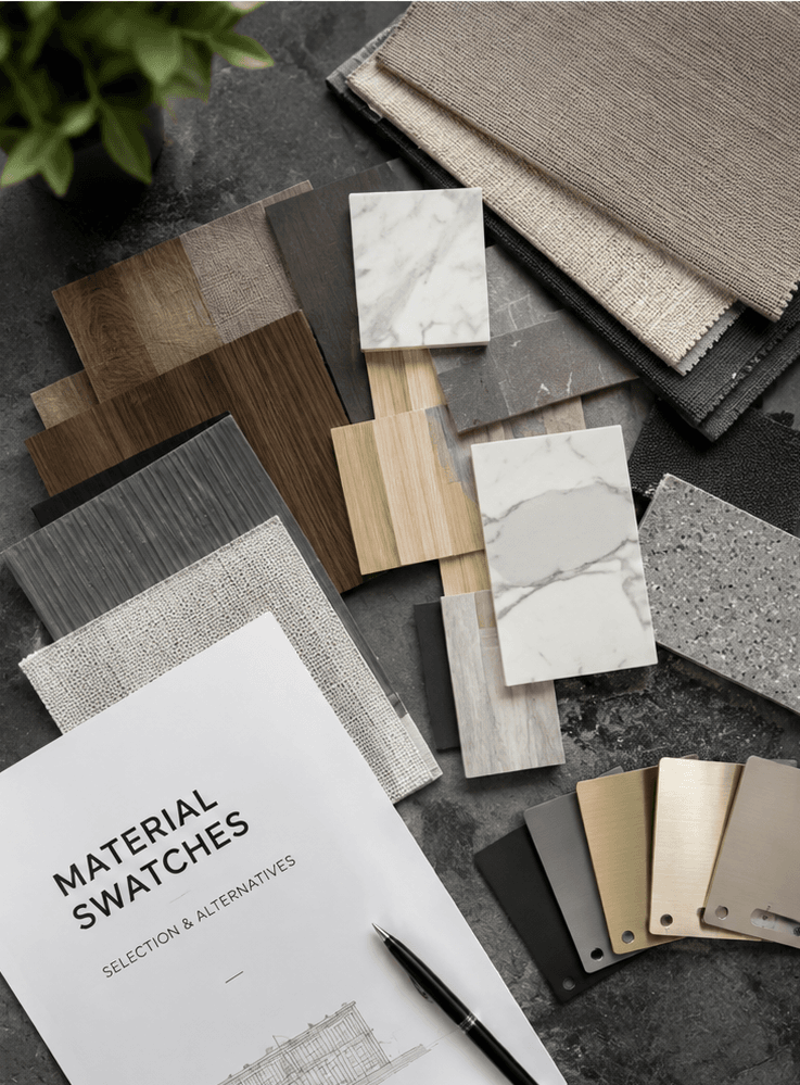 Material swatches